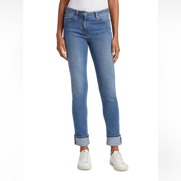 Fabiana Filippi • NWT Todi Stretch Cuff Mid-Rise Jeans - Picture 1 of 11